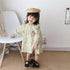 Girls' Dress 2022 Autumn New Skirt Long Sleeve Cotton And Hemp Pastoral Princess Floral Skirt